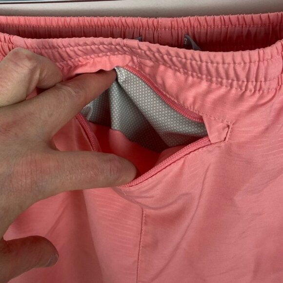 Nike High Rise Running Shorts Pink Large Modern Tempo Breathable Lightweight L‎ - Picture 6 of 15